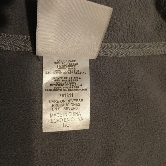 Auburn University Jacket Zip,Fleece Lined,Navy,Orange Trim, Men,Size L,Pre-owned - Picture 9 of 12